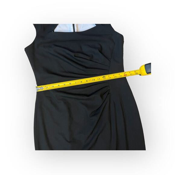 Calvin Klein Petite Cap Sleeve Side Ruched Sheath Dress - Picture 10 of 15